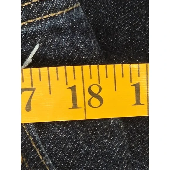 Vintage Hot & The Gang Blue Denim Overalls Jumpsuit Adult Large Made in USA - Picture 6 of 7